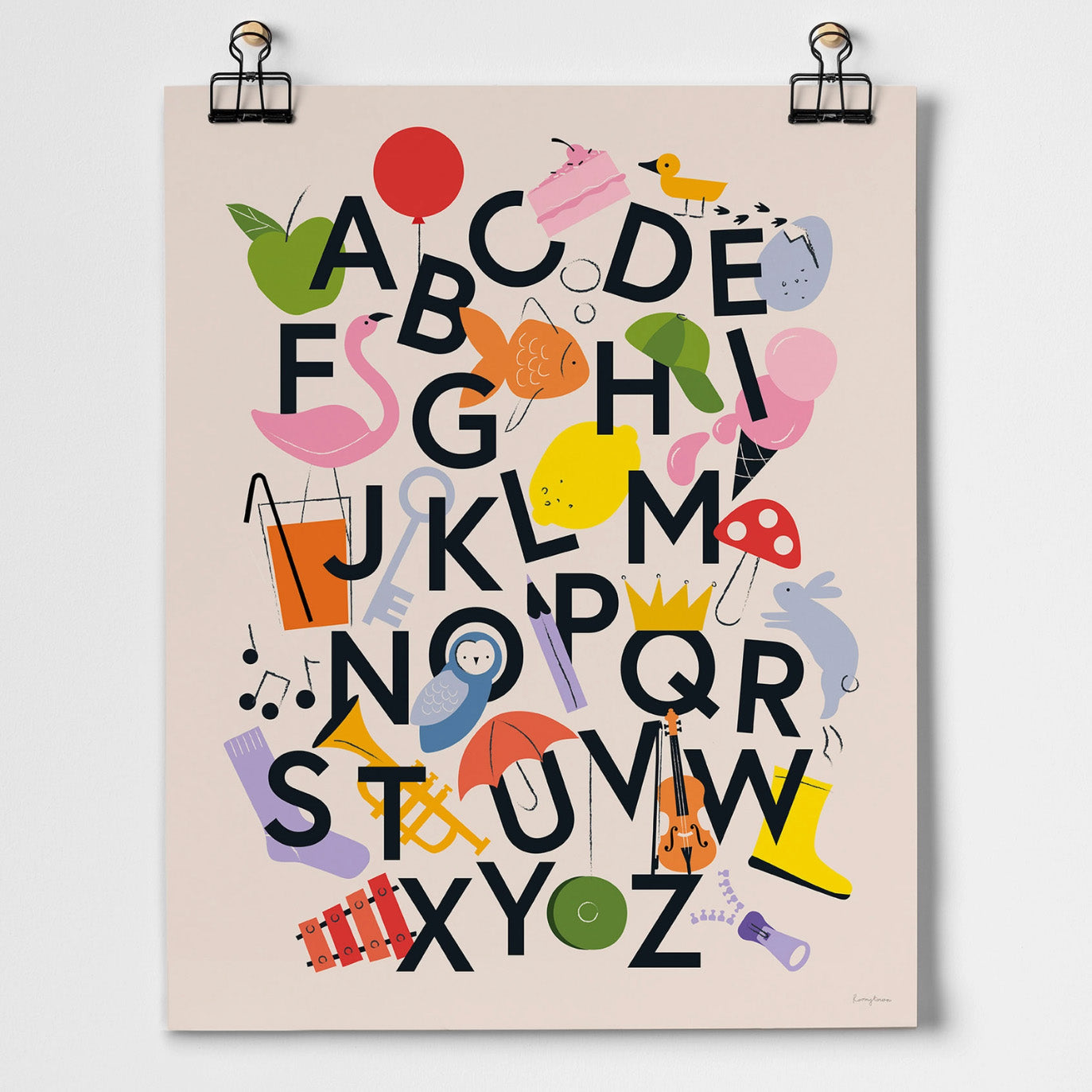 alphabet favorite things print