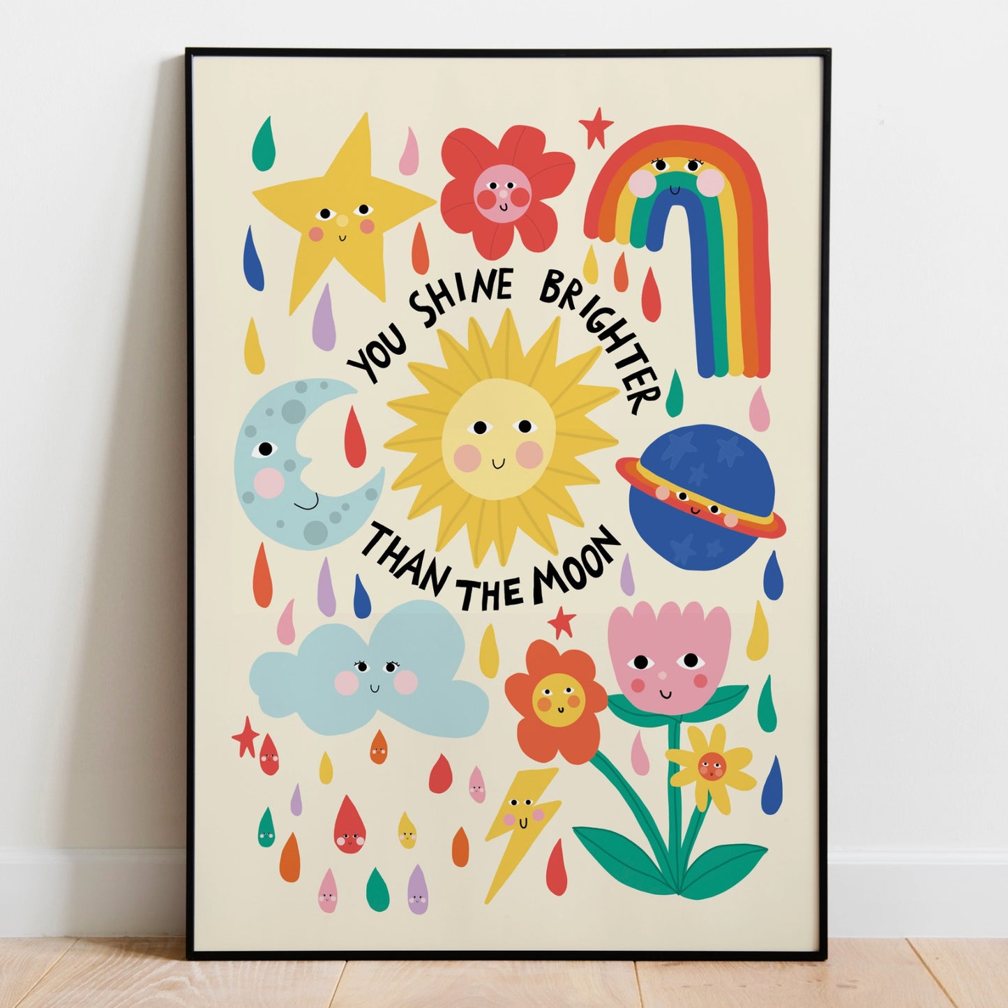brighter than the moon print
