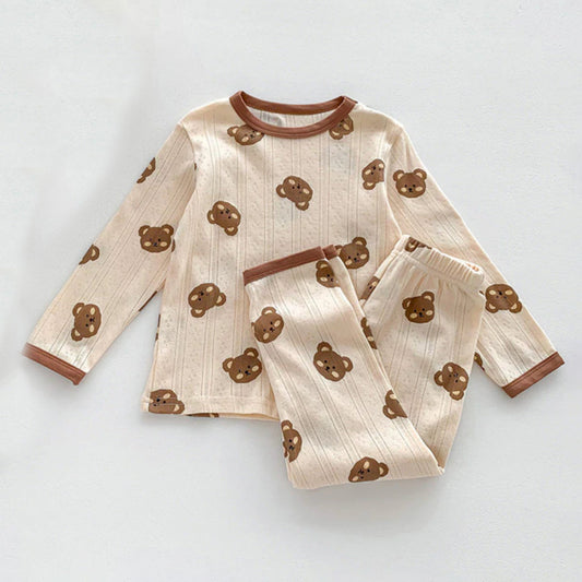 brown bear pajama set 