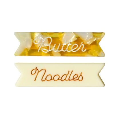 butter noodles hair clips set