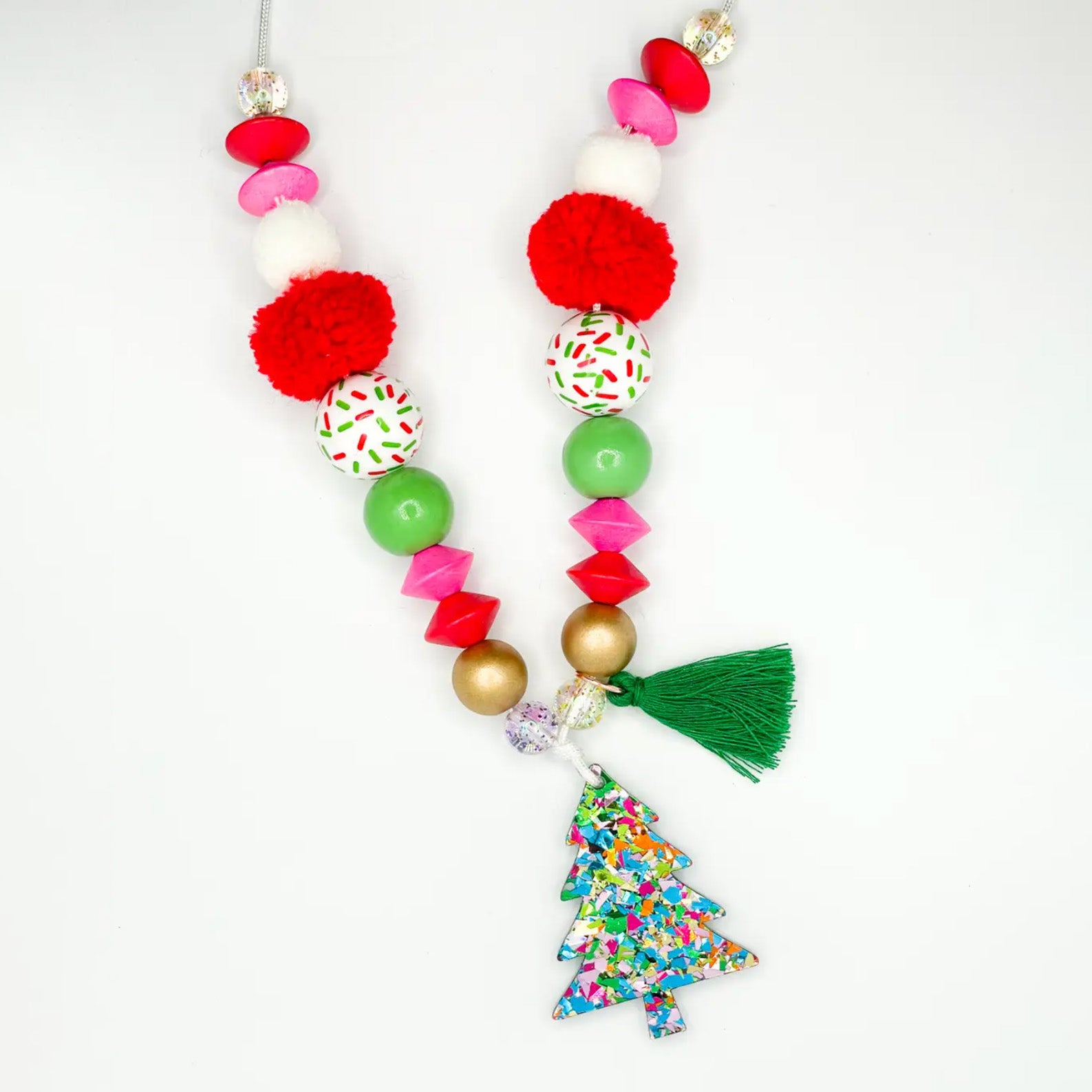 holiday tree necklace