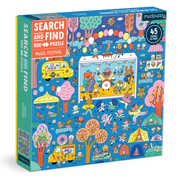 music festival search + find puzzle
