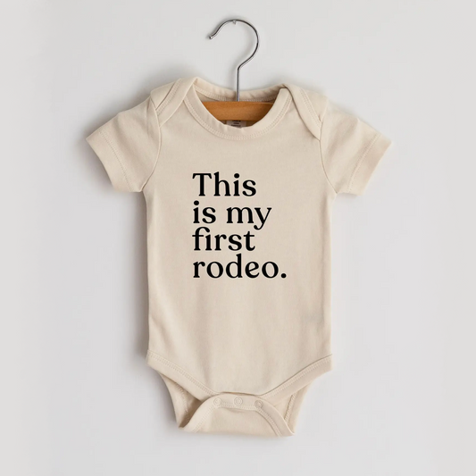 this is my first rodeo onesie