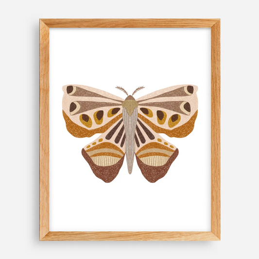woodland moth print
